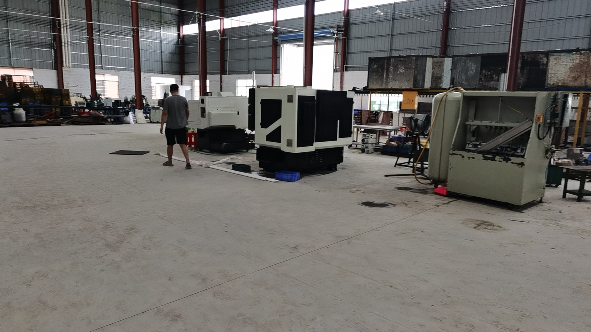 Taotao factory visit showing production equipment used as general supplier verification context
