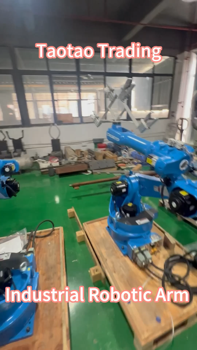 Industrial robot shown in Taotao-owned factory footage; equipment presence alone does not verify an order's control plan