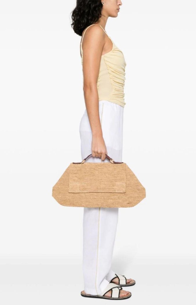 BAG2-P28 Bucket Bag (straw/raffia)