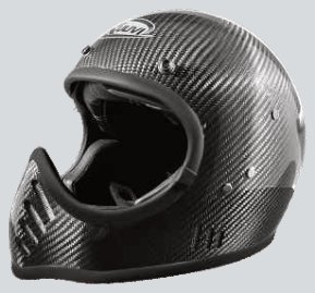 FF07 Vintage motard full-face with mask/peak catalogue view 3