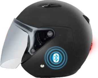 FK07 Smart Bluetooth open-face, LED taillight catalogue view 2