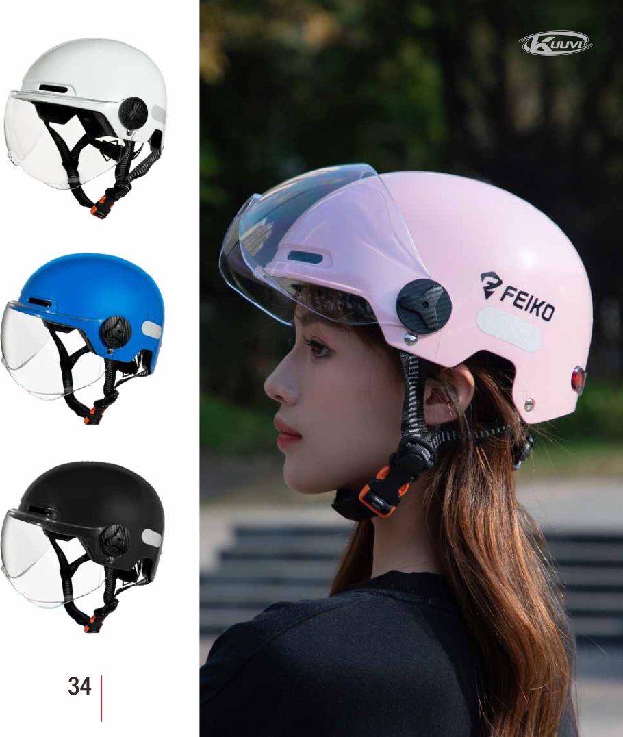 FK113 Half-face with lights product photo