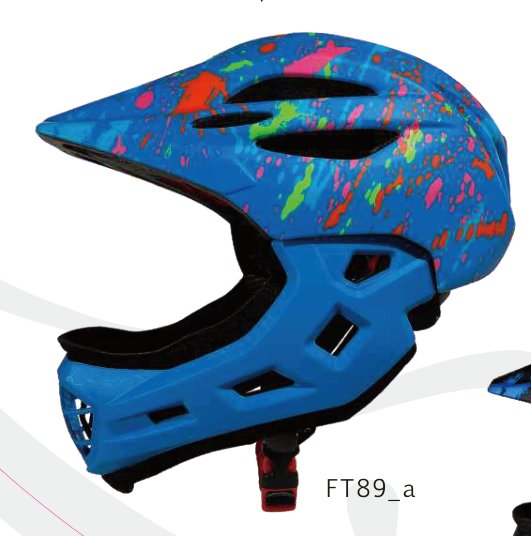 FT89 Full-face kids 3-10y, removable + tail light 350g product photo