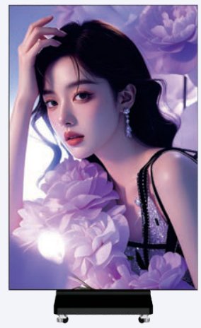 HB-XZD1.25 Tri-fold double-sided LED poster product photo