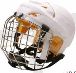 HB08 Hockey helmet with steel cage 350g catalogue view 2