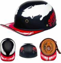 HIPHOP Novelty retro cap half helmet catalogue view 2