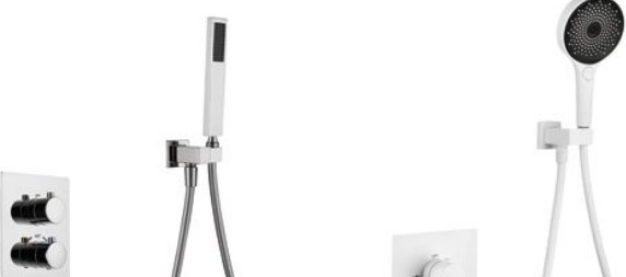 HP-10018 Shower column 4-function digital cream product photo
