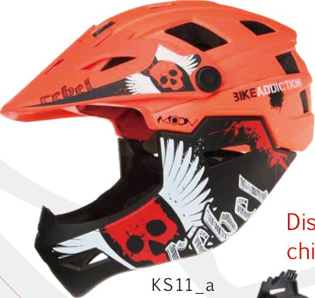 KS11 Downhill full-face, disassemble chin 450g catalogue view 2