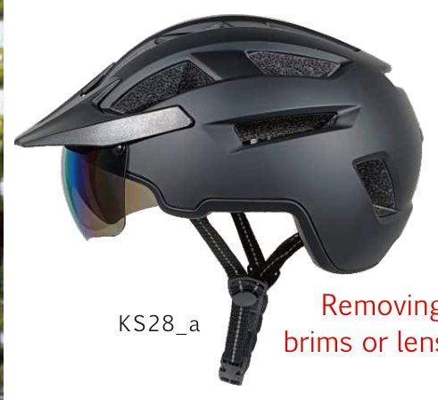KS28 Helmet, flip goggles + tail light (NTA8776) catalogue view 2