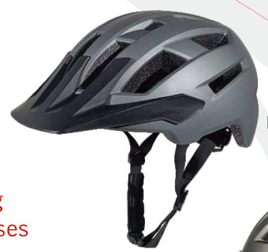 KS28 Helmet, flip goggles + tail light (NTA8776) catalogue view 3