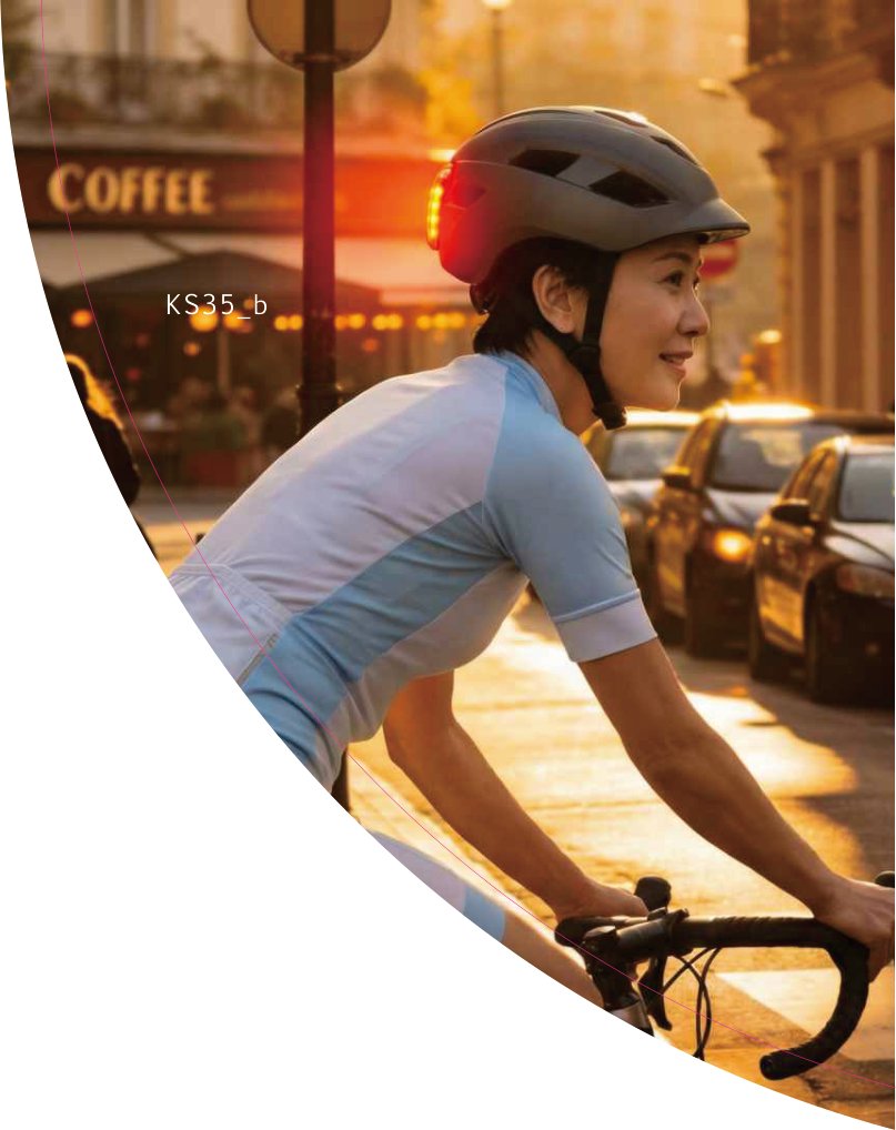 KS35 City helmet tail light 250g product photo
