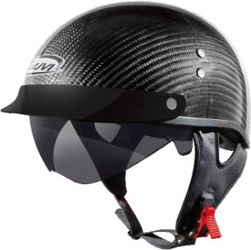 KU500 Vintage half helmet, 3K carbon catalogue view 3