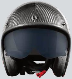 KU600 Vintage open-face Harley, carbon catalogue view 3