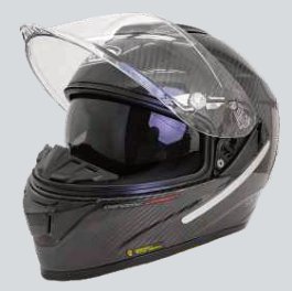 KU936 Full-face double visor, carbon catalogue view 2