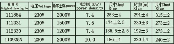 MR-SU8E8535 Storage flange element 230V/1200-2000W product photo