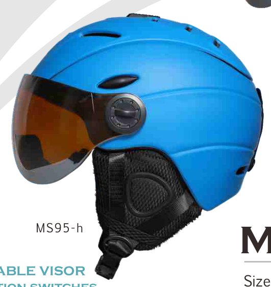 MS95 Ski, removable visor + vents, XL (Mips opt) 400g product photo