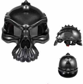 Novelty skull open-face, flip mask catalogue view 3