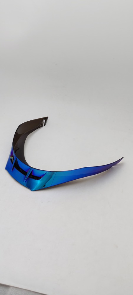 Model-compatible motorcycle helmet rear spoilers — supplier catalogue photos